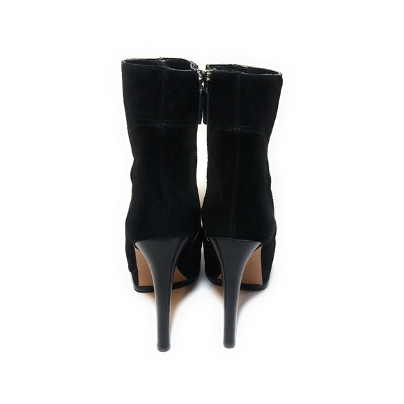 NINE WEST Black Suede High Heel Boots Booties 7.5 - Picture 7 of 8